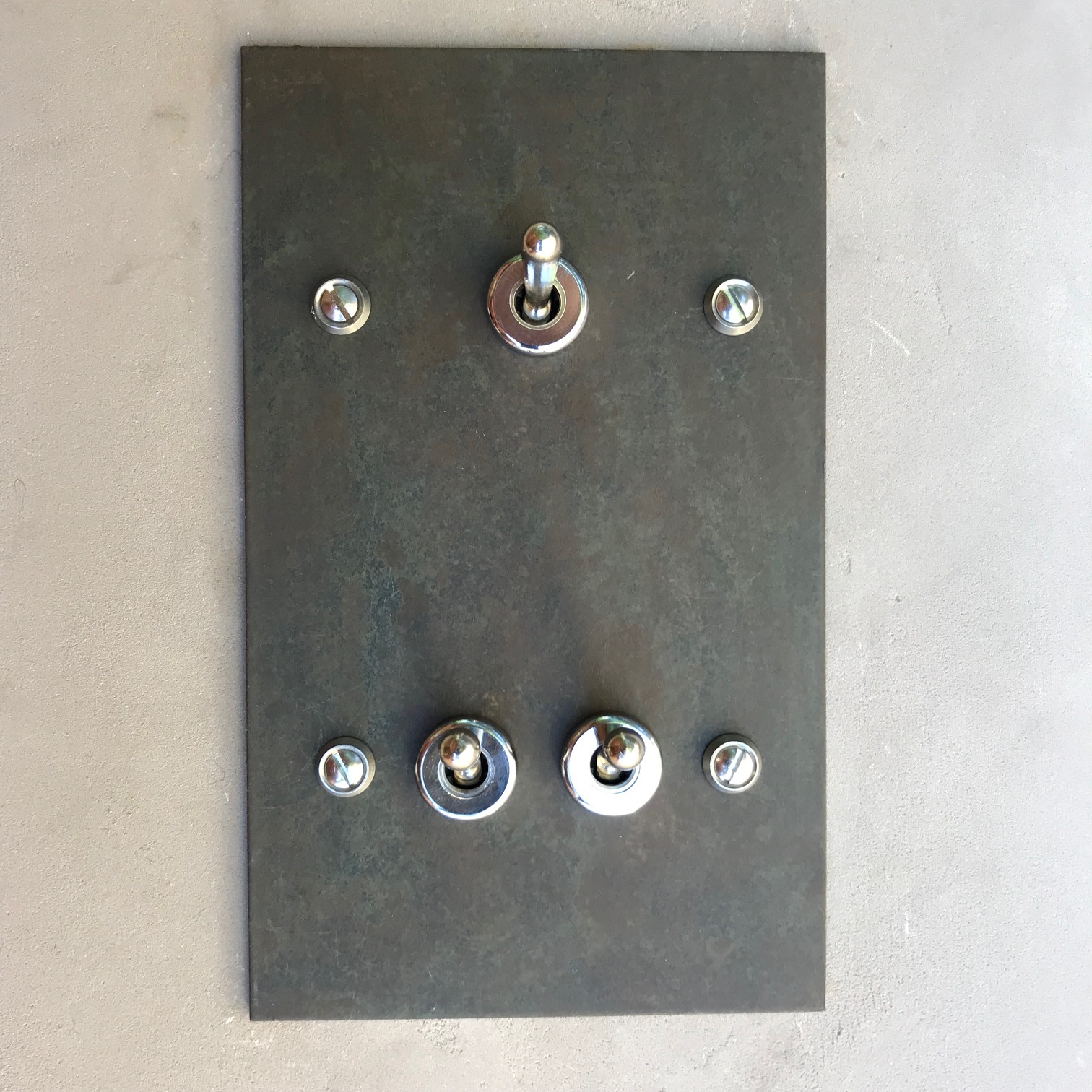 13a2-triple interrupteur acier rect.1