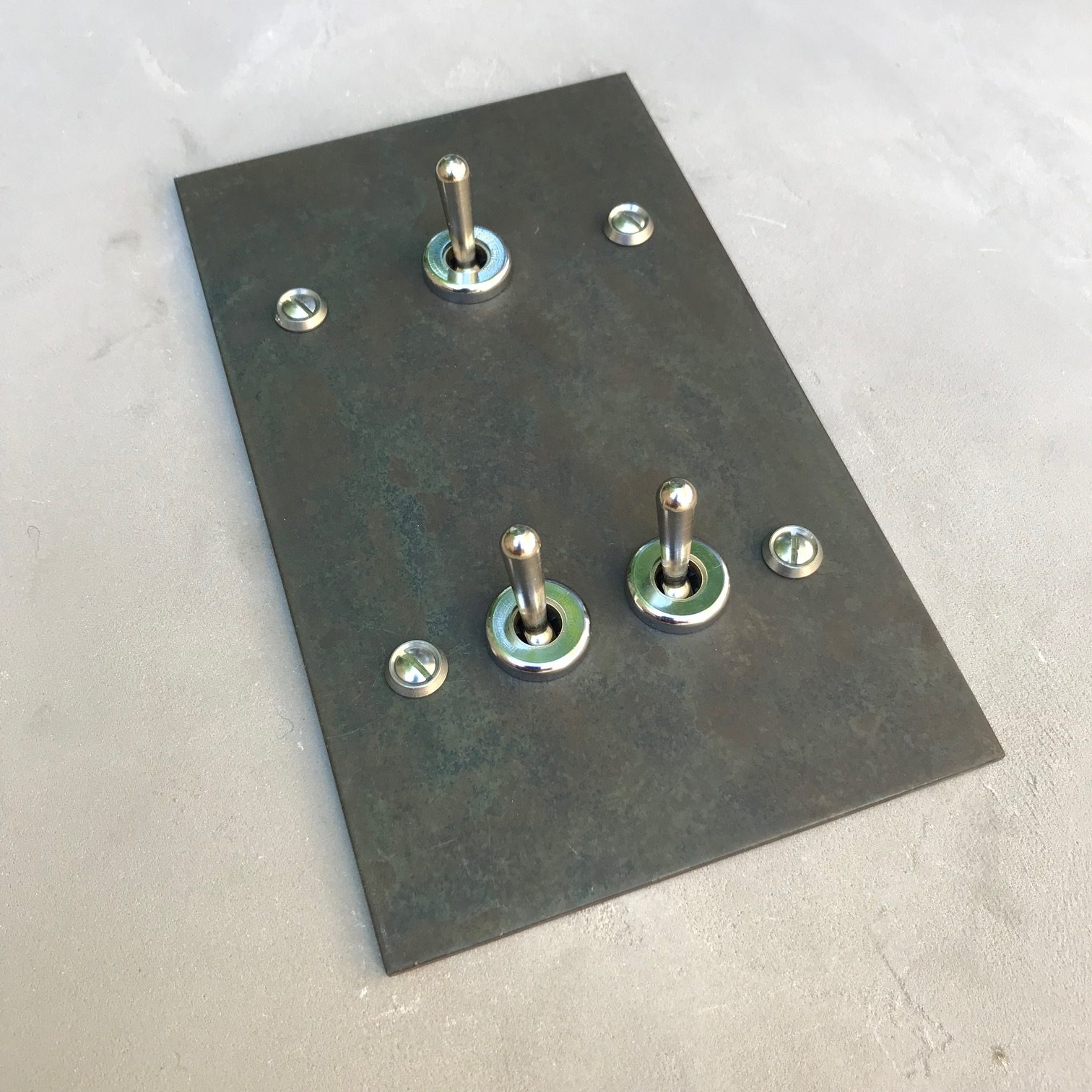 13a2-triple interrupteur acier rect.2