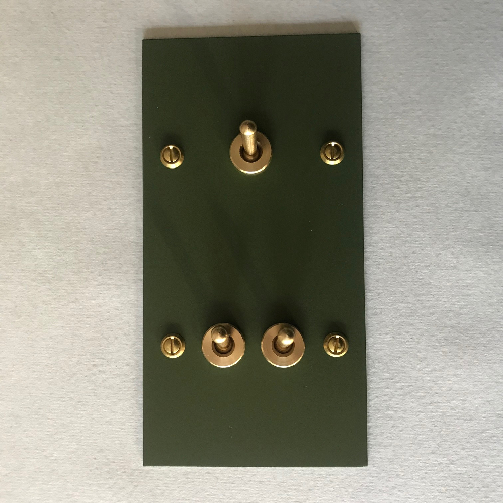 13k4-interrupteur triple-kaki-carré-1