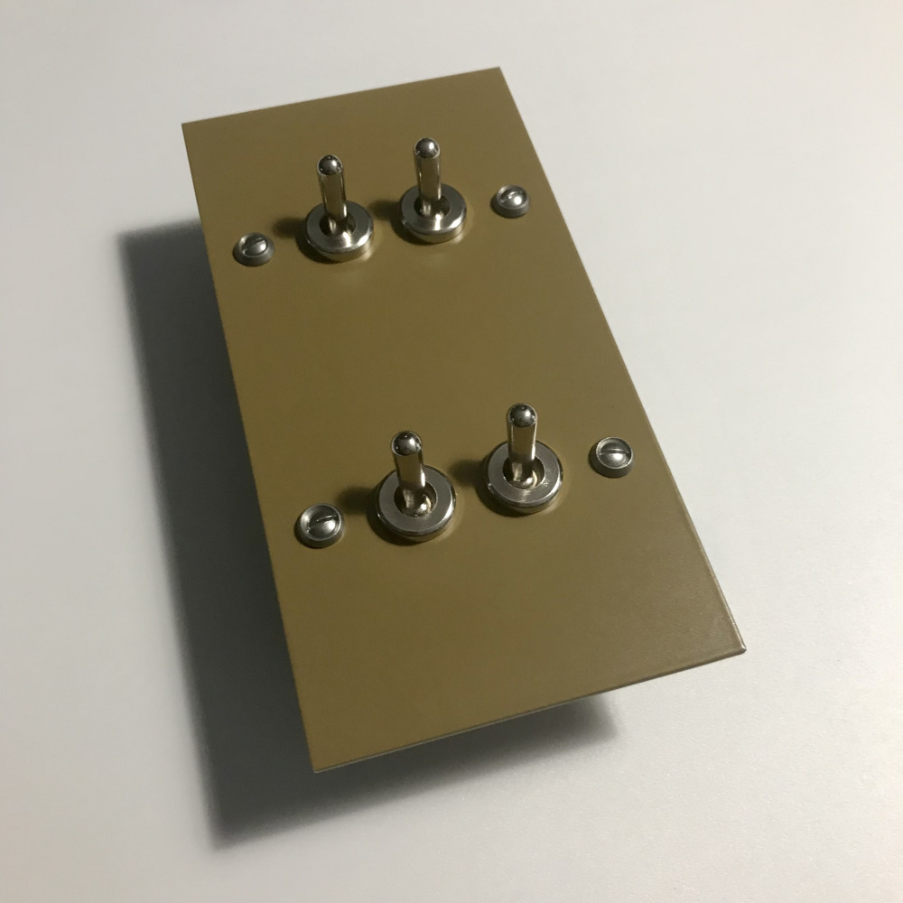 14bv4-quadruple-interrupteur à levier-brun vert-2