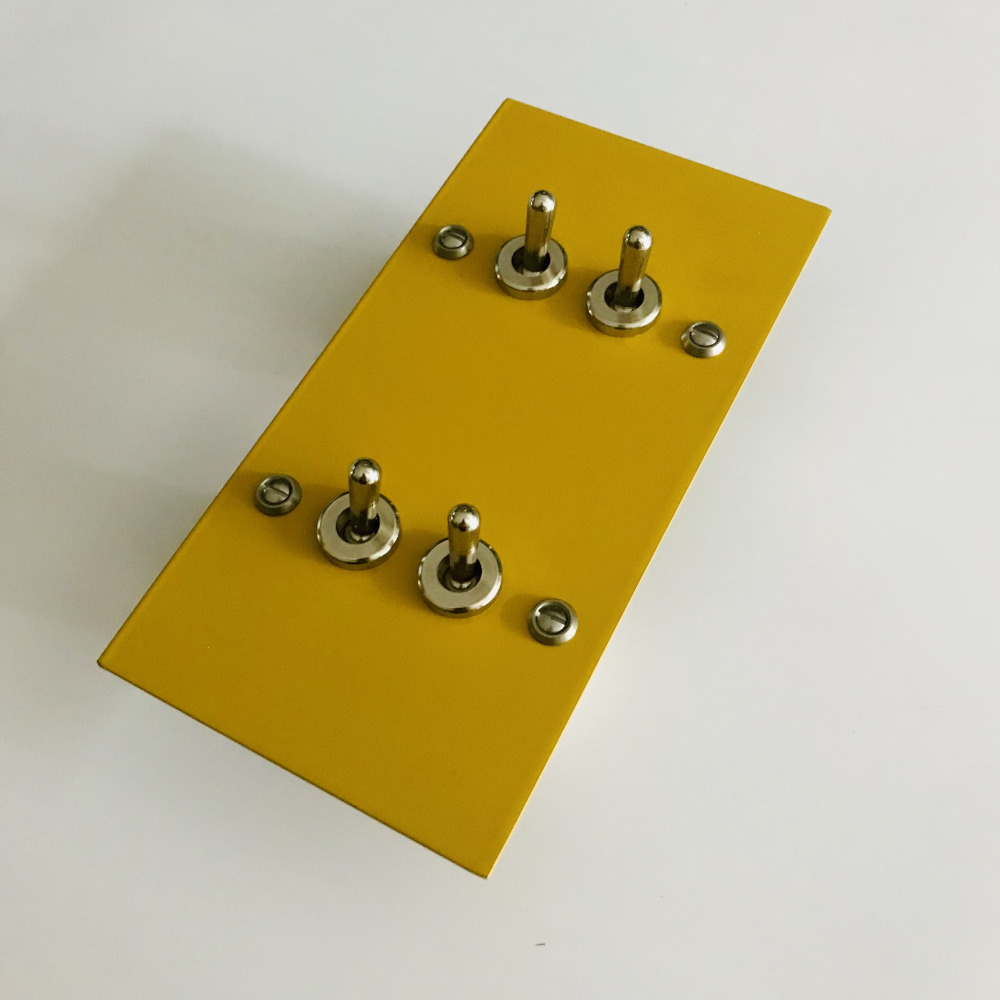 14j4-quadruple interrupteur-levier-jaune miel-2