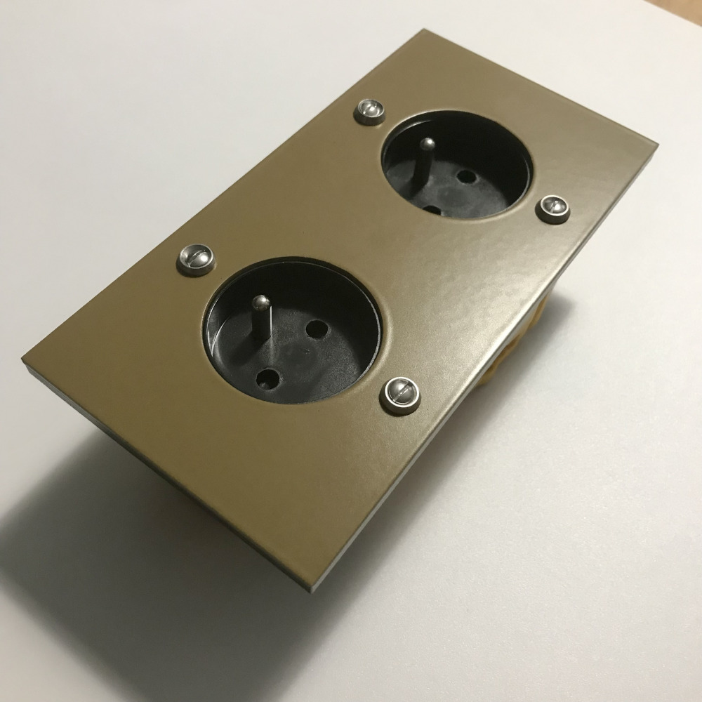 6bv4-double prise-brun vert-2