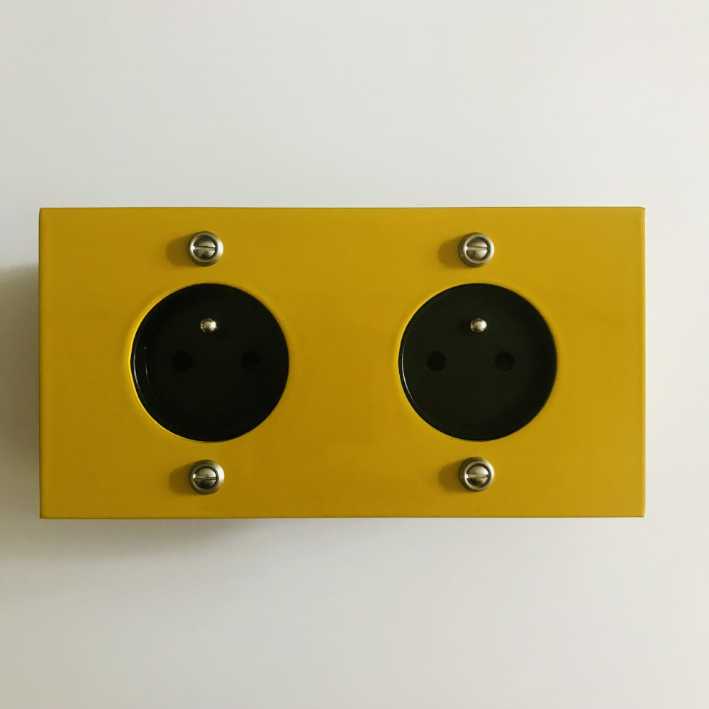 6j4-double prise-jaune miel-1